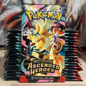 New! (5) Pokémon TCG Ascended Heroes Booster Packs - ME
